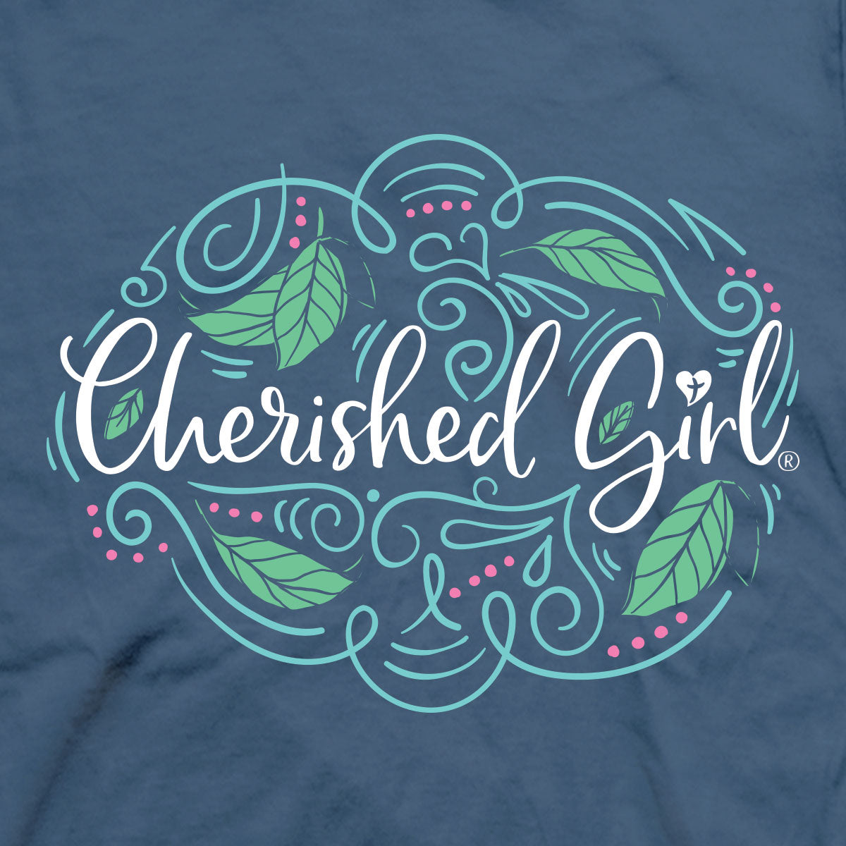 Cherished Girl Womens T-Shirt Trust Script