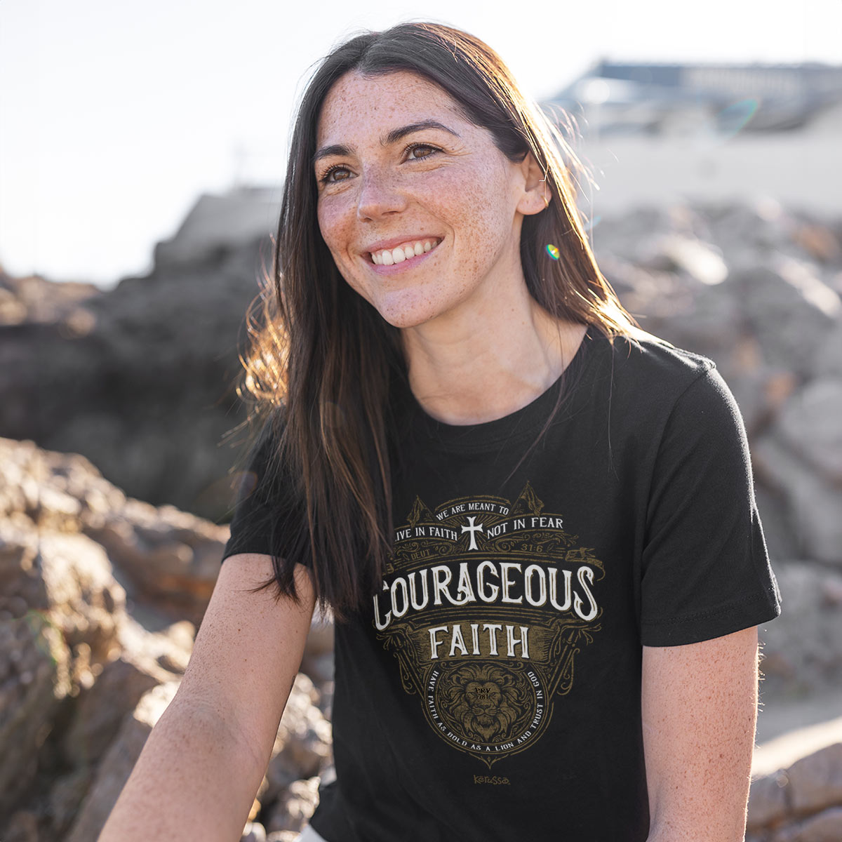 Kerusso Christian T-Shirt Courageous Faith