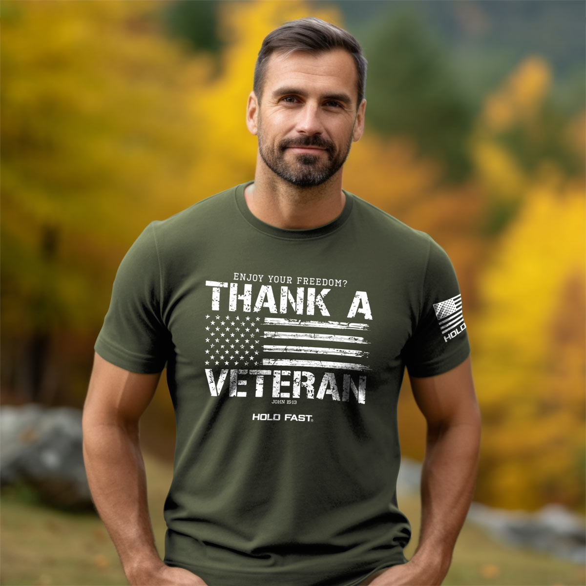 HOLD FAST Mens T-Shirt Thank A Veteran