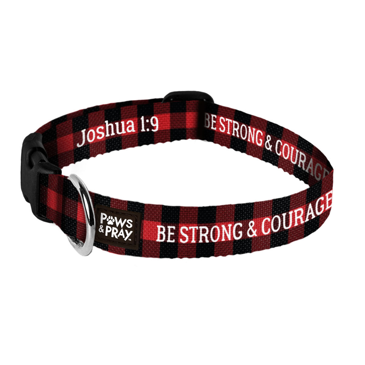 Paws & Pray Strong And Courageous Pet Collar