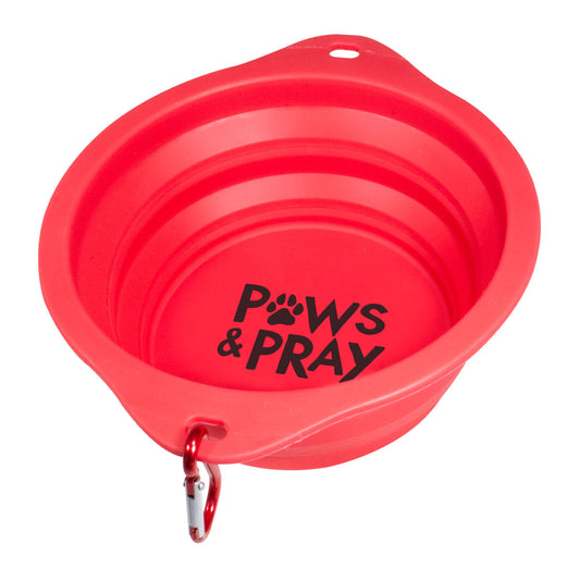 Paws & Pray Pet Collapsible Bowl