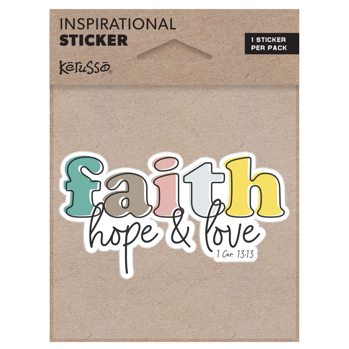 Kerusso Sticker Faith Hope Love